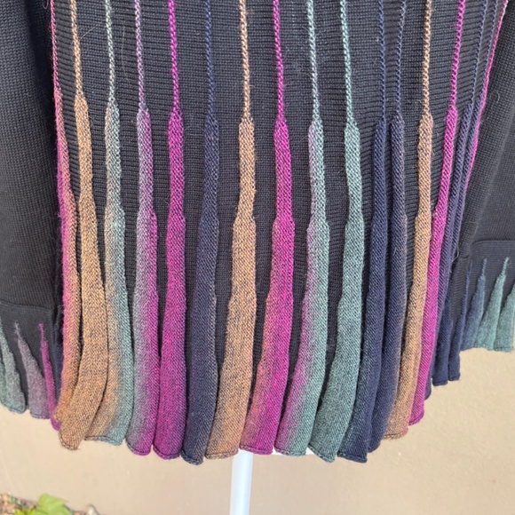 NEW! Angel Design by Sabri Ozel Pleated Italian Circle Cardigan Size Small - Picture 7 of 12